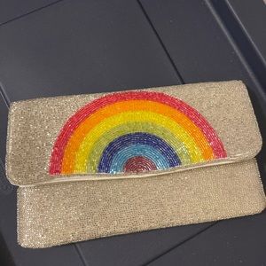 Beaded clutch bag